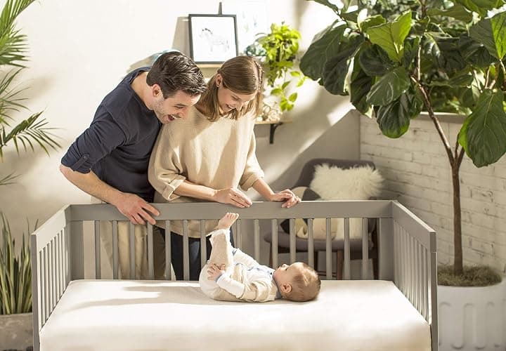 Naturepedic Organic Crib Mattress Sheet - Crib Fitted Sheet for Standard Crib Mattress - Soft and Breathable Cotton Crib Sheet - Ivory - 52"x28" thumbnail 2