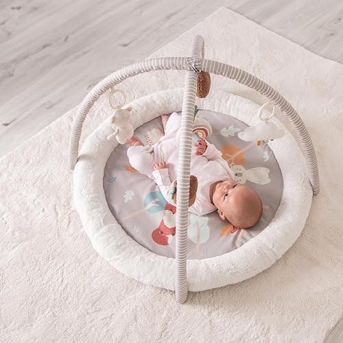 Red Kite Play Gym - Padded Play Gym with Hanging Toys & Tummy Time Mirror (Woodland Walks) thumbnail 6