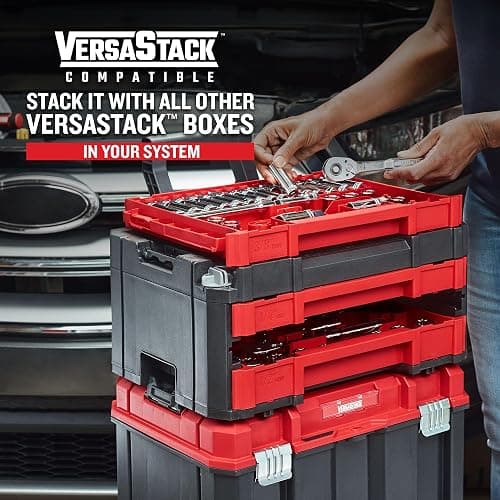 Craftsman 262-Piece Mechanic Tool Set with 3-Drawer VERSASTACK Box, SAE and Metric Socket Set, Car and Motorcycle Tool Kit with Combination Wrenches and Spark Plug Sockets (CMMT45309) thumbnail 8