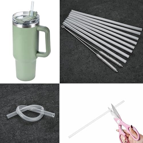 clear stanley straws + straw cleaner (replacement straws) thumbnail 6