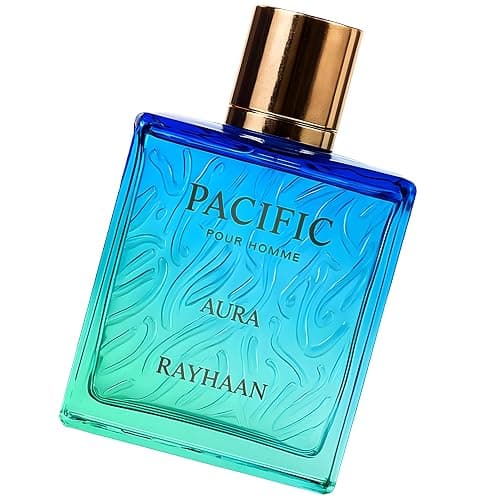 Rayhaan Pacific Aura - Citrus, Aromatic, Mint, Amber, Fresh - Eau de Parfum Spray for Men, 3.4 Ounce / 100 ml thumbnail 3