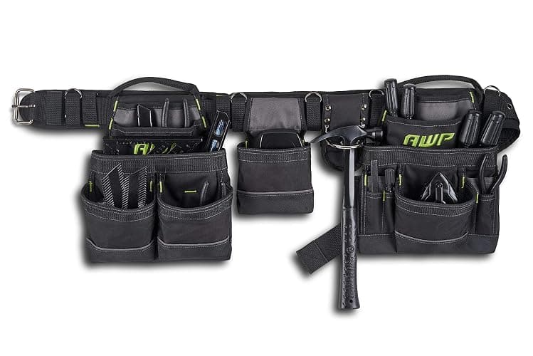 AWP Tool Belt Tool Rig, Durable Premium Utility Belt Organizer for Men & Women, Utility Work, Electrician, Mechanic - Image 1