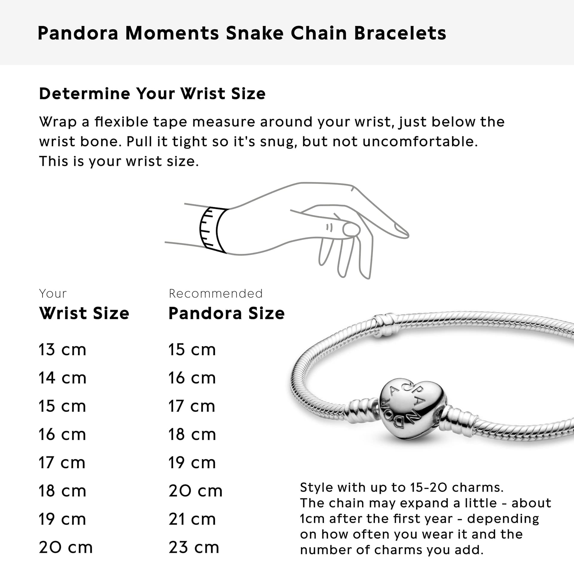 Pandora Women's Silver Bracelet With Heart-Shaped Clasp thumbnail 8