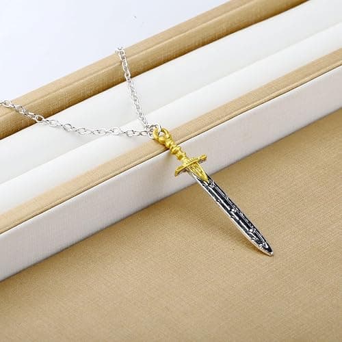 KEYCHIN Sword Necklace Horse Movie Fans Gifts Sea Monsters Jewelry Sword Pendant thumbnail 5