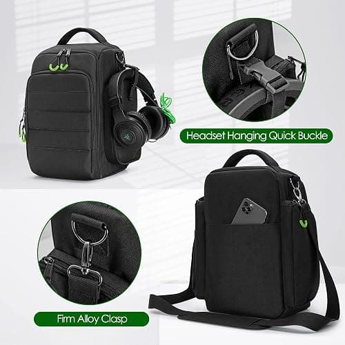 PGmoon Travel Carrying Case Compatible with Xbox Series X Console | Protective Storage Carry Bag for Controllers, Cables, Game Discs and More (Patent Design) thumbnail 4