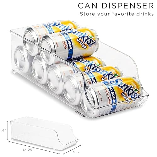Sorbus Fridge Bins and Freezer Bins Refrigerator Organizer Stackable Food Storage Containers BPA-Free Drawer Organizers for Refrigerator Freezer and Pantry thumbnail 4