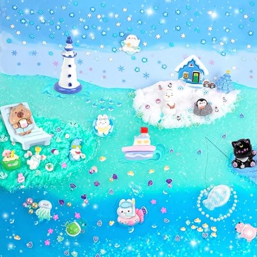 12-Pack Blue Slime Kit for Kids, Clear Butter Cloud Squishy Party Favor Set | Goodie bag stuffers, Easter basket fillers, birthday party favors and sensory slime toys for boys and girls ages 4-10 thumbnail 3