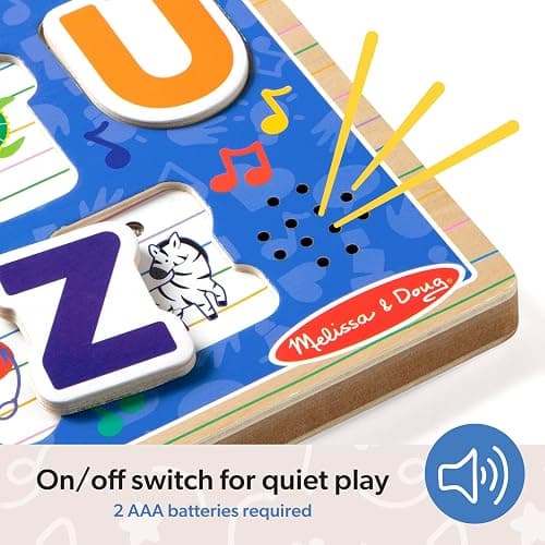 Melissa & Doug® Ms. Rachel™ Wooden Phonics Alphabet Sound Puzzle with Light-Activated Sound Effects, 26-Piece Toddler Toys for Boys and Girls Ages 2+ Years - FSC Certified thumbnail 3