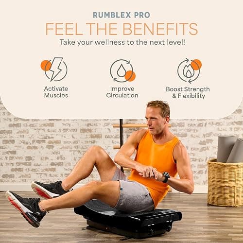 Lifepro Vibration Plate Machines – Full Body Workout, Recovery & Lymphatic Drainage with 4D Motion, Silent Operation, Joint Support, & Triple Motor Technology for Circulation, Fat Burn & Toning thumbnail 3