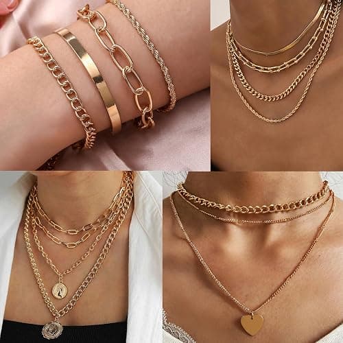 [33ft] Gold Chain for Jewelry Making, 7mm Wide Gold Aluminum Curb Link Chain Roll Bulk for DIY Jewelry Making Craft thumbnail 5