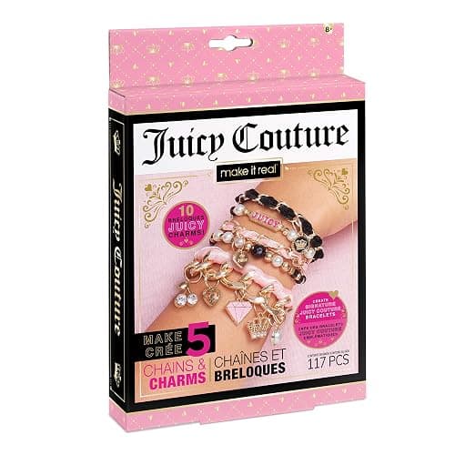 Make It Real Juicy Couture Mini Chains and Charms - Teenagers Friendship Jewellery Making Bracelet Kit - Gifts for Girls - Image 1