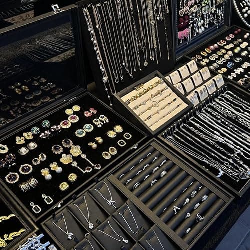 Mystery Jewelry Jar,40-45 Piece Surprise Box for Women Gift Set,Including Necklace, Earrings,Rings,Bracelet,Keychain,Hair Clip,Shoe Charms,Random Vintage Unique Birthday Christmas Gifts for Her thumbnail 6