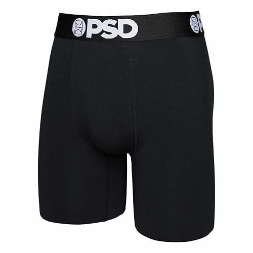 PSD Underwear Mens Boxer Briefs - Solid Basics, Standard Length Pack & Singles, Soft & Breathable Boxer Briefs for Men thumbnail 3