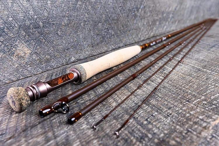 Moonshine Rod Co. Fly Fishing Rod with Carrying Case and Extra Rod Tip Section, Slow-Medium-Fast Action thumbnail 4