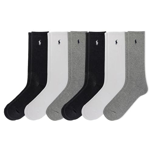 POLO RALPH LAUREN Men's Performance Crew Socks 6 Pack - Image 1