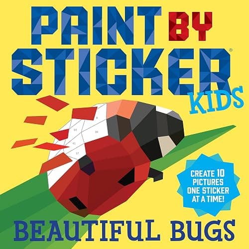 Paint by Sticker Kids: Beautiful Bugs: Create 10 Pictures One Sticker at a Time! (Kids Activity Book, Sticker Art, No Mess Activity, Keep Kids Busy) - Image 1