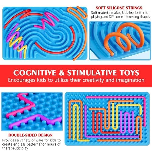 Sensory Fidget Toys for Kids Toddler Boys ,Sensory Activity Board for Stress Anxiety Autistic ADHD, Calm Down Travel Airplane Essentials Toys for 3+ Year Old, Stuffers Gifts for Teen Girls thumbnail 2