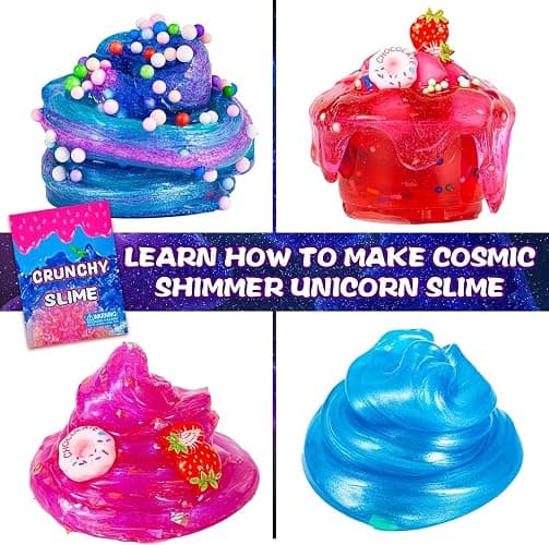Unicorn Fruit Garden Crunchy Slime Kit,Ice Screen Cake Slime Sparkling Slime Making Kit,Foam, Jelly Cube Slime for Party Favors Kids Boys Girls Birthday Carnival Treasure Classroom Prizes thumbnail 5