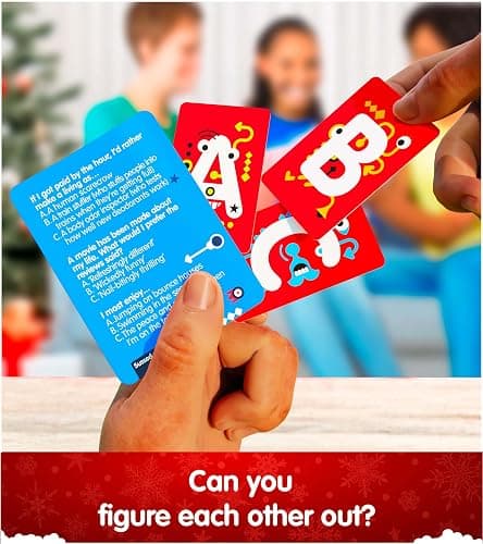 SUSSED The Wacky ‘What Would You Do?’ Card Game - Stocking Stuffer for Teens, Boys, Girls - Social Fun for Kids Ages 10+ & Adults - Great Conversation Starter - Cool Blue Deck thumbnail 3