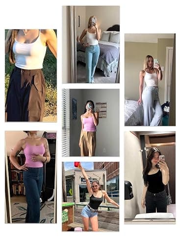 ANYOCEAN Multi-Pack Women's Tank Tops Soft Knit Camisole Year-Round Crop Shirts thumbnail 4