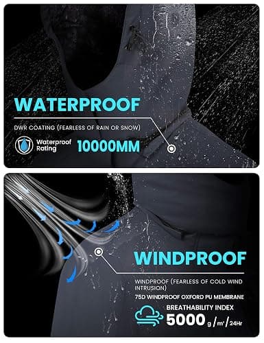 WULFUL Women's Waterproof Ski Jacket Warm Winter Coats Windproof Winter Jackets for Women Fleece Lined Windbreaker with Hood thumbnail 4