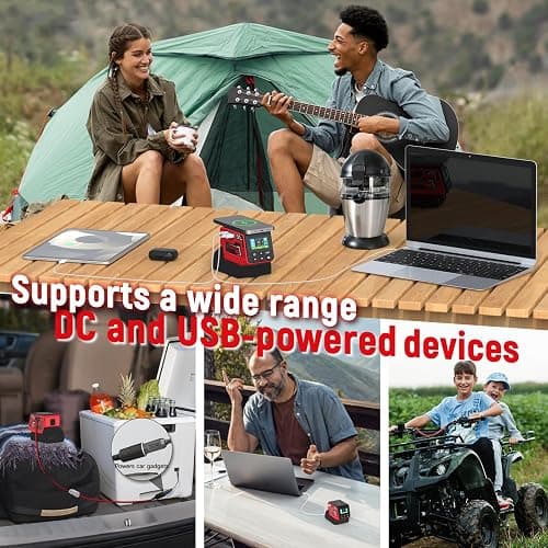 Kzreect 300W Adjustable DC 2–30V Voltage Regulator Compatible with Milwaukee 18V Battery XT60 Output, 100W Type-C, 18W USB-A, 15W Wireless Charger, LCD Display (Battery Not Included) thumbnail 7