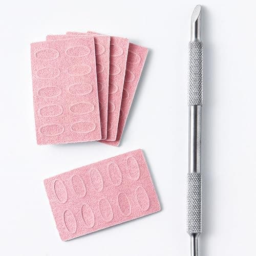 180 Grit Sandpaper Sheets Dual Ended Nail Cuticle Pusher Cuticle Cutter Self-Adhesive Sandpaper for Keratinizer Slant Heads Nail Art Pre Polishing Sandpaper Nail and Foot Salon Home Sandpaper thumbnail 3