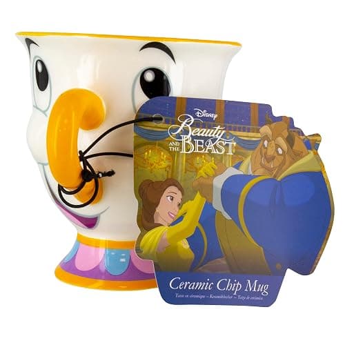 Tazza Chip La Bella e la Bestia Dipinta a Mano, Aggiungi al Set da Tè o alla Collezione Disney thumbnail 6
