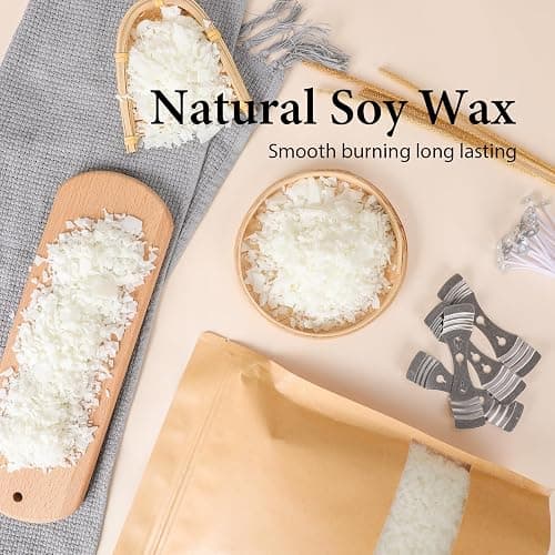 SAEUYVB Candle Making Kit, Candle Making Kit for Adults - DIY Starter Soy Candle Making Supplies-Including Soy Wax,Electric Stove,Melting Pot,Candle Wicks,Rich Scents,Stickers,Etc thumbnail 3