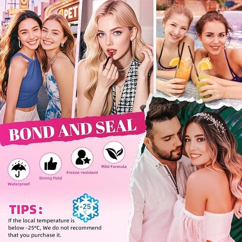 PRO LASHBEAUTY Lash Cluster Glue Clear Lash Glue Remover Kit Lash Bond and Seal Waterproof, Long Lasting 7 Days 10S Removal Eyelash Glue Remover No Residue(Clear Bond & Seal+Remover) thumbnail 4