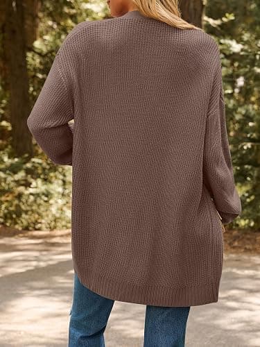 LILLUSORY Womens Oversized Cardigans Soft Knit Cardigan Sweater with Pockets thumbnail 4
