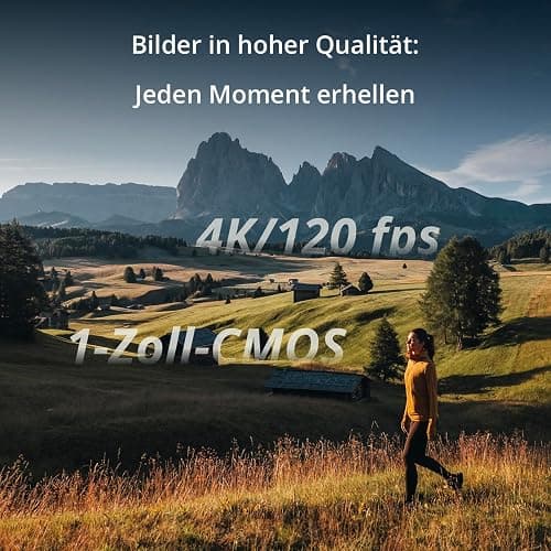 DJI Osmo Pocket 3, Vlogging-Kamera mit 1-Zoll-CMOS und 4K/120 fps Video, 3-Achsen-Stabilisierung, schnelles Scharfstellen, Gesichts/Objektverfolgung, kleine Videokamera für Fotografie thumbnail 2