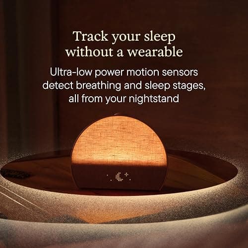Hatch Sleep Clock Bedside Sleep Tracker, Smart Light, Sound Machine, Cocoa thumbnail 4
