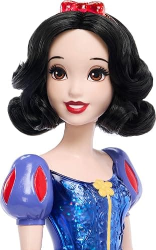 Mattel Disney Princess Snow White Doll in Sparkling Fashion with Removable Skirt, Hairband and Shoes, Posable & Collectible, Inspired by Movie thumbnail 5