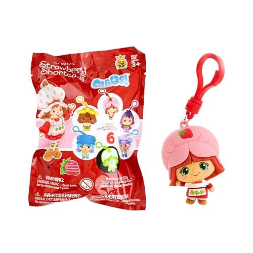 Strawberry Shortcake Mystery Blind Bag Sweet Scented 2.5-inch Cheebee Keychain Figure 3-Pack - Receive 3 Mystery Blind Bag Cheebee Keychain/Backpack/Clip-on Figures thumbnail 4
