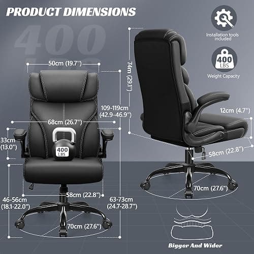 Black office chair thumbnail 2