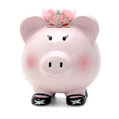 Child to Cherish Ceramic Piggy Bank for Girls, Princess thumbnail 4
