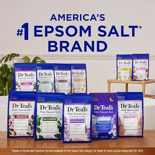 Dr Teal's Pure Epsom Salt Soak, Sleep Blend with Melatonin, Lavender & Chamomile Essential Oils, 3 lbs thumbnail 10