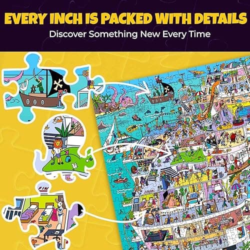 QUOKKA 1000 Piece Jigsaw Puzzle for Adults Cruise Vistas – Premium Box Packaging with Extra Fun Challenges - Stunning Scenic Animal Puzzle - Perfect for Relaxation & Creativity & Gift Giving thumbnail 5