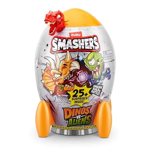 Smashers Dino vs Aliens Medium(T-REX) by ZURU, Smashable Egg Toy for Boys thumbnail 3