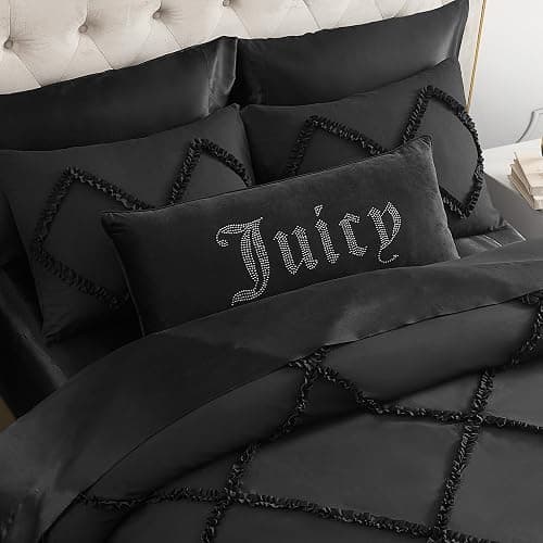 Juicy Couture gothic black throw pillow  thumbnail 5