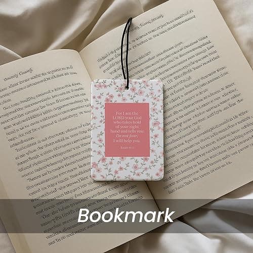 Coquette Pink Floral Christian Car Air Freshener 4 Pcs - Girly Pink Bow Religious Hanging Air Freshener 4 Pcs for Cars Closet Drawer Books, Cute Christian Accessories Mirror Gifts for Women Girls thumbnail 5