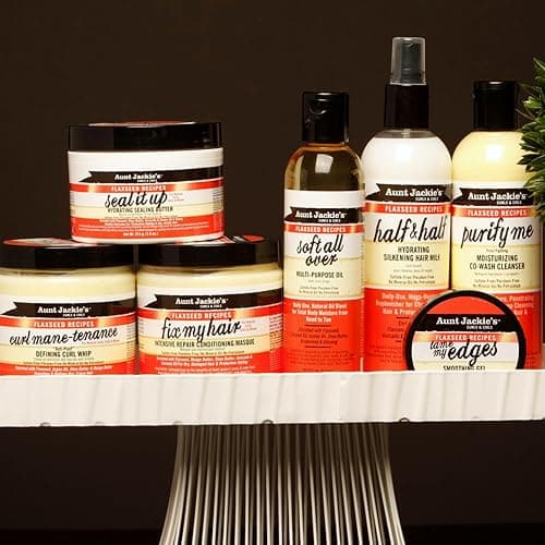 Aunt Jackie's Flaxseed Recipes Don't Shrink Elongating Hair Curling Gel for Natural Curls, Coils and Waves, Helps Prevent Dryness and Flaking, 15 oz thumbnail 8