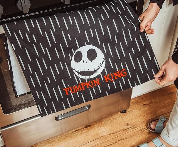 Disney The Nightmare Before Christmas Jack Skellington Black Hand Towels, Set of 2 | Quick-Dry Wash Cloths, Absorbent Dish Towels | Disney Kitchen Accessories and Home Decor thumbnail 6