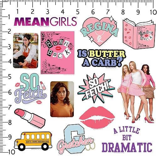 Mean Girls 50ct Vinyl Large Deluxe Stickers Variety Pack – Die Cut Decals for Laptop, Water Bottle, Scrapbooking, Tablet, Indoor/Outdoor thumbnail 3
