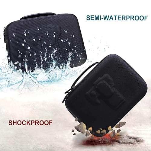 Camera Case Compatible with Canon EOS Rebel T7/R50/R6 Mark II/R100/R50 V/T6/R8/R10/R5 Mark II/RP/R7/5D Mark IV/SL3/R5/T100 DSLR SLR Camera, Len and Tripod with 4 Dividers and Shoulder Strap, Black thumbnail 5