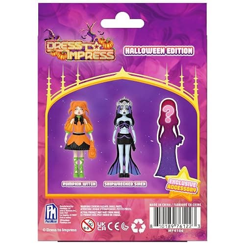 PhatMojo Dress to Impress — Mystery Models — Small Dolls 3-Pack — Halloween Edition — Series 2 — Includes DLC Code — Officially Licensed Collector Set thumbnail 5