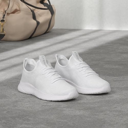 Lamincoa Women's Slip‑On Walking Sneakers, Lightweight Running Shoes | Tennis,Comfortable,Mesh,Non‑Slip,Workout,Fashion,Memory Foam,Athletic thumbnail 3