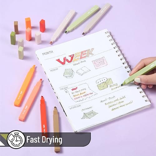 Mr. Pen- Aesthetic Highlighters No Bleed, 8 Pack, Assorted Colors | Chisel Tip, Cute Highlighters Assorted Colors for Journaling, Highlighting, Underlining, Fast Dry, Back to School Supplies thumbnail 4