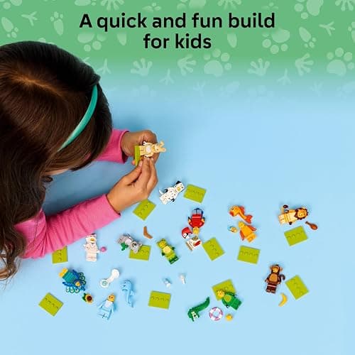 Lego Minifigures Series 28 with 12 Figures: Complete Set of Lego Minifigures Series 71051 Animals (Including Printed Tile) thumbnail 4